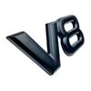 Auto Metaallegering 3D V8 Logo Cilinderinhoud Kofferbak Achter Auto Badge Decal Chrome V8 Side Wing Emblem Sticker Auto styling