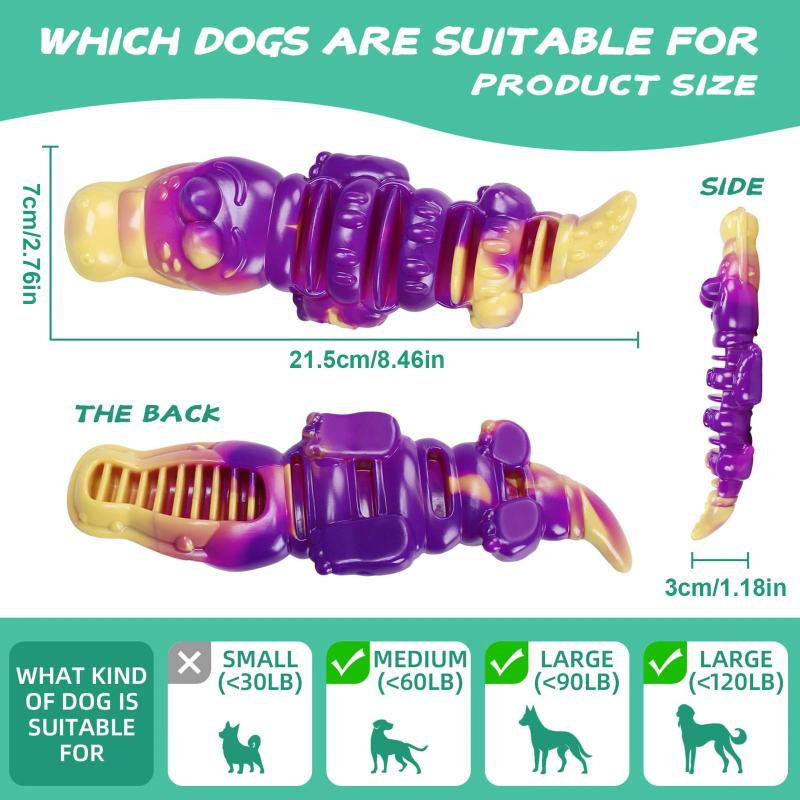

Nylon Dog Dental Chew Toy With Squeaker Animal Shaped Teething Toy Durable Dog Chew Toy For Medium Large Dogs Crocodile