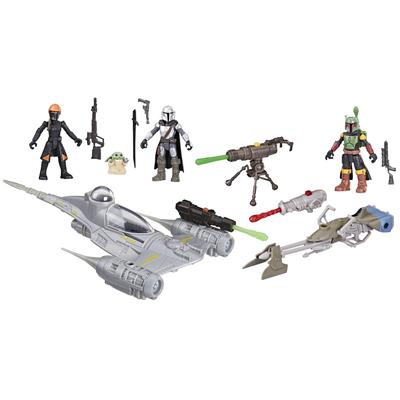 STAR WARS Mission Fleet Mando Starfighter Scale Mandalorian Action Figure Set for Boys and Girls N-1 2.5-Inch 4-Year-Old (Amazon Exclusive)
