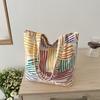 Stylish Colorful Canvas Tote Bag For Women Perfect For Casual Commuting And Daily Use