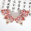 Embroidered Flower Tassels Collar Faux Collar Traditional Han Costume Decorative Collar Shawl Wrap for Cultural Event
