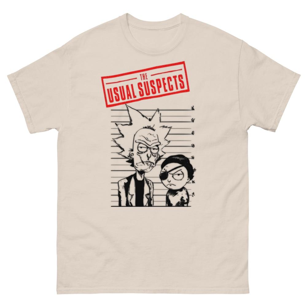 Rick and Morty The Usual Suspects Custom Tee | Ricky and Morty T-Shirt