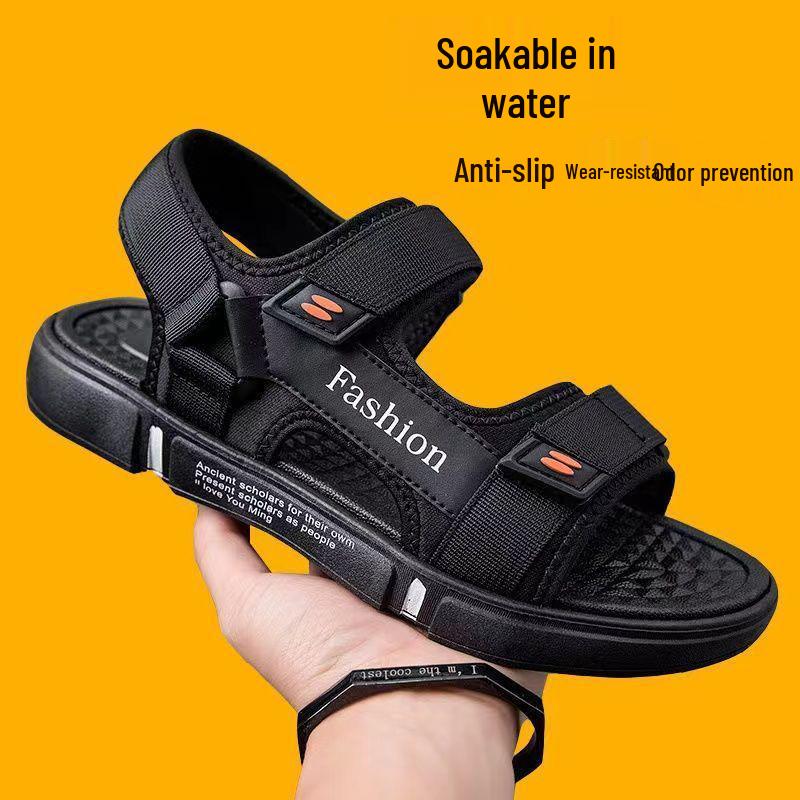 Summer Sandals: Non-slip, Odor-resistant, Wear-resistant Sports Beach Shoes with Velcro
