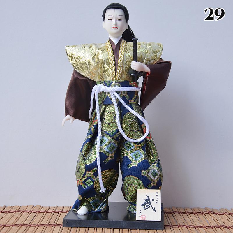 Japanese Samurai Ninja Figurines Dolls With Kimono Traditional Ninja Ornaments Home Decor Collection Arts Craft Gifts