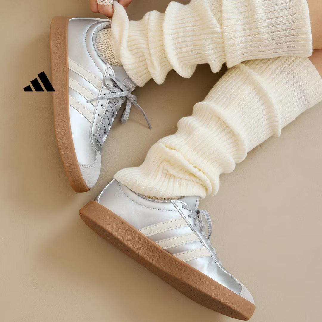 Adidas  T Head Shoes  VL COURT BASE Style Casual Sneakers for Girls Training Shoes Women s Adidas  JQ3048 36 серебряный