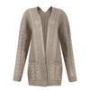 Women's Color Pocket Mid Length Knit Cardigan Jacket Sweater