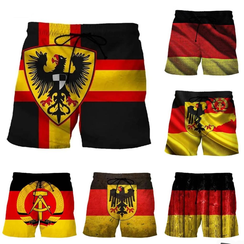Boxing Muay Thai Shorts Germany National Flag Eagle 3D Print Fighting Training Unisex Men Women Quick Dry Fitness Gym Sport Workout Casual Streetwear
