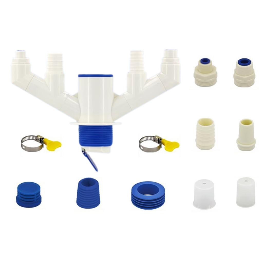 Not Smell Kitchen Drainage System ABS Sink Water Trap Kitchen Sink Drain Pipe Simple Install for Home & Restaurant Use