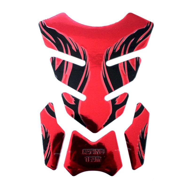 Motorcycle Accessories 3D Fishbone Sticker Fuel Tank Decorations Scratch Covering Decals Hot Sell Black Red Motorbike Stickers