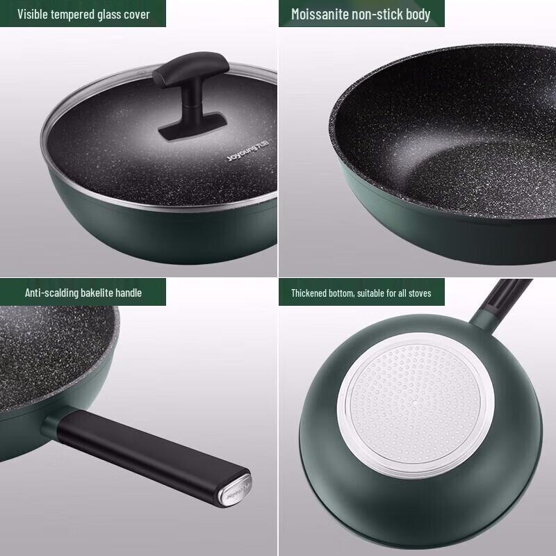 Joyoung Moissanit Antihaft-Wok, 28cm