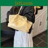 Chic Pu Crossbody Totes With Solid Color Bow Decoration Pleated Design For Women