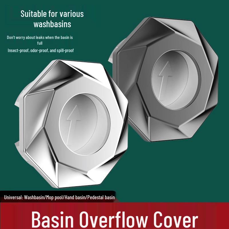 Galvanizovaný kryt přepadové zátky umyvadla odolný proti zápachu