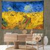 Arazzo Pittura ad Olio Campo Dorato Appeso a Parete Retro Hippie Tapiz Semplice Arte Dormitorio Soggiorno Decorazione Casa