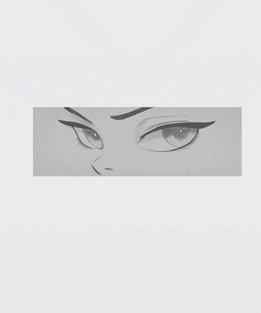 CREAM SODA LAB The Eyes Box Logo Short Sleeve T-Shirt White Gray