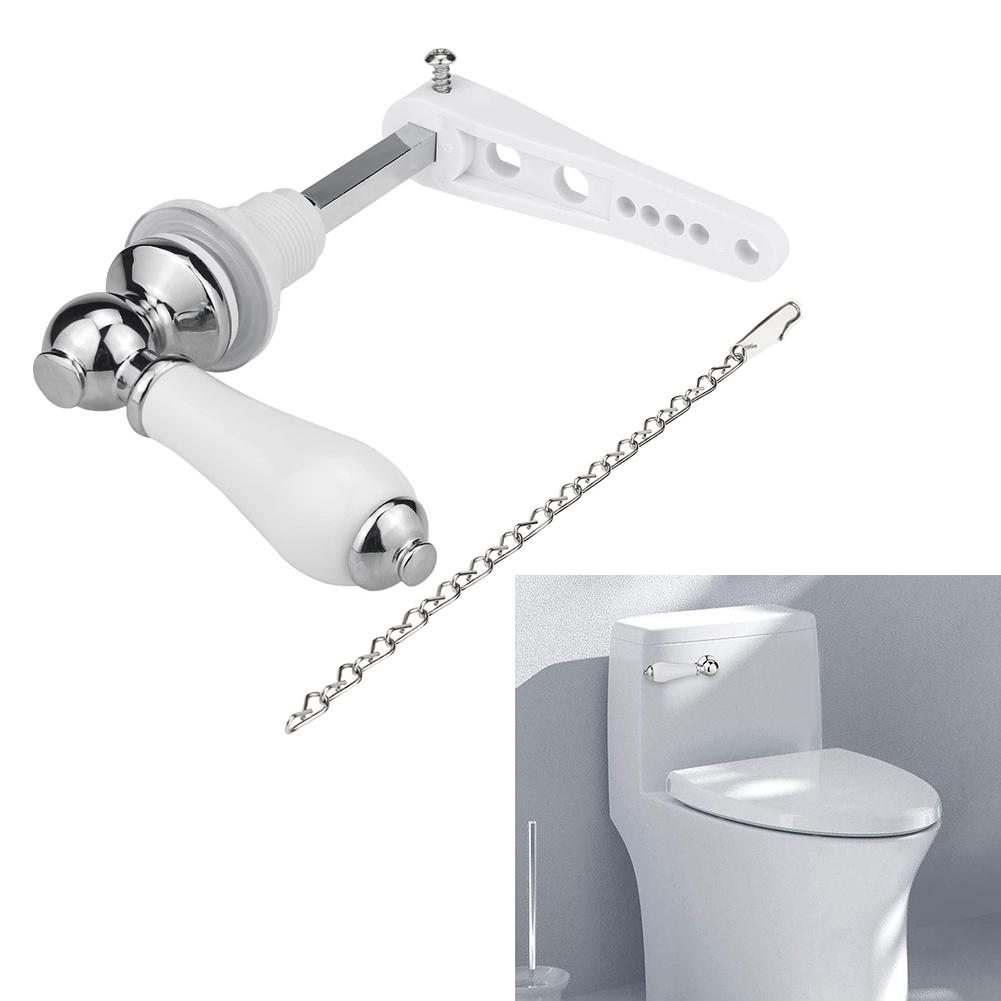 Chrome Plated Handle Metal Flush Lever Toilet Cistern Handle