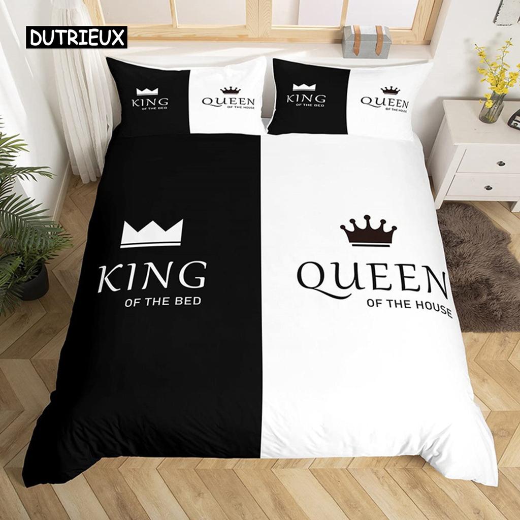 Liebende Bettbezug Liebesthema Paar Bettwäscheset Mikrofaser Tiere Bettdeckenbezug King Schlafzimmer Valentinstagsgeschenke Deko