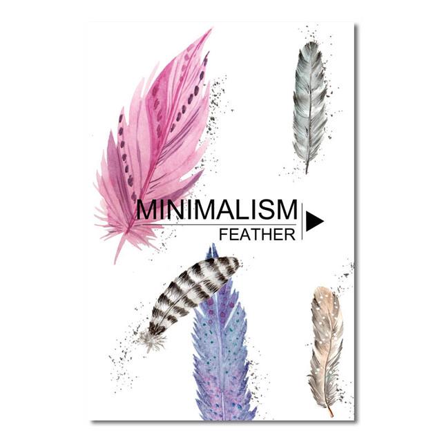 

Скандинавский минималистичный модный геометрический узор, перья, постер, настенные художественные фотографии, печать на холсте для гостиной, современный домашний декор 21*30cm