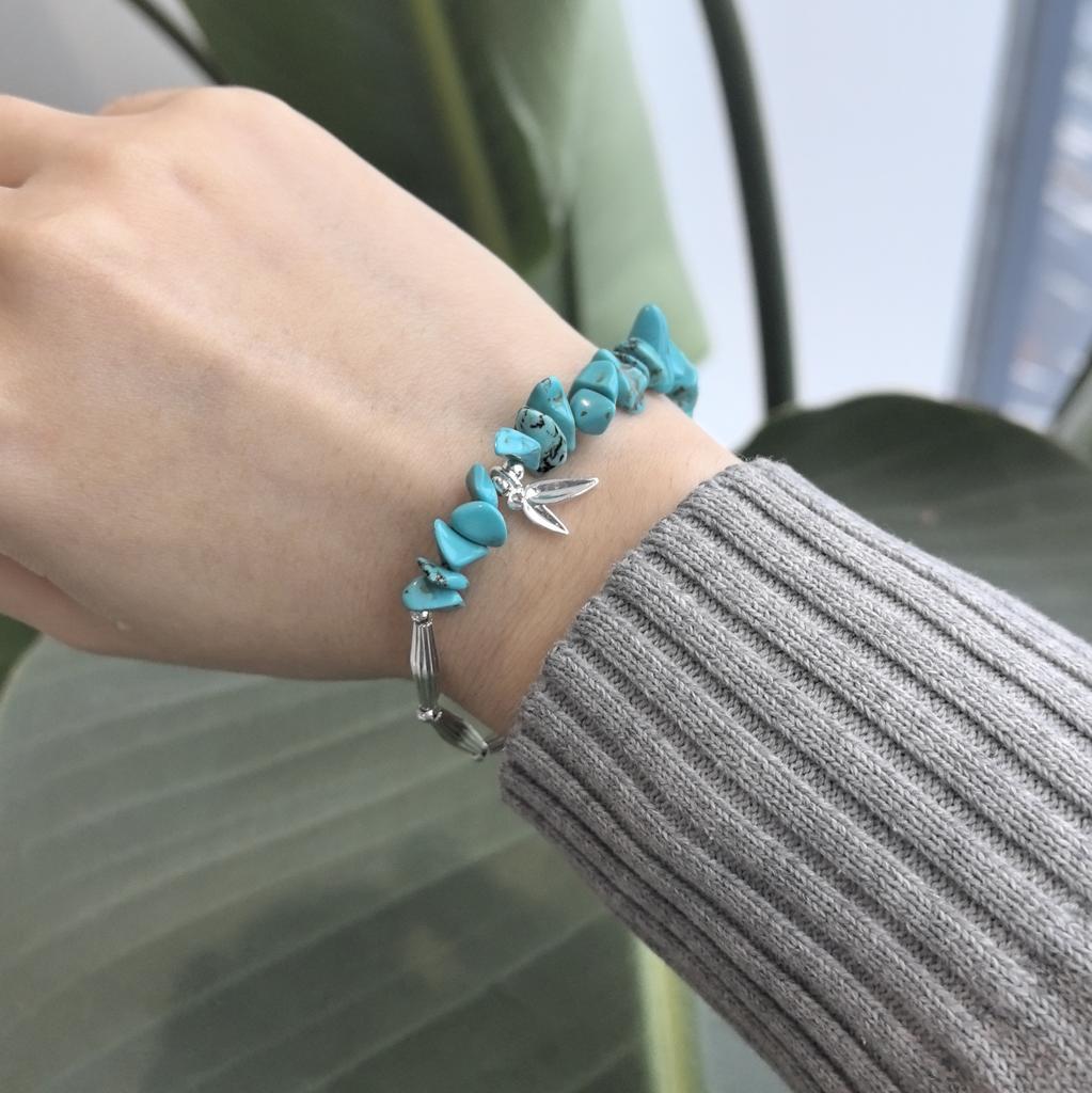 925 Silver Bracelet Bangle Simple Green Leaf Elegant Nature For Woman Girl Fashion Jewelry Gift Dropship