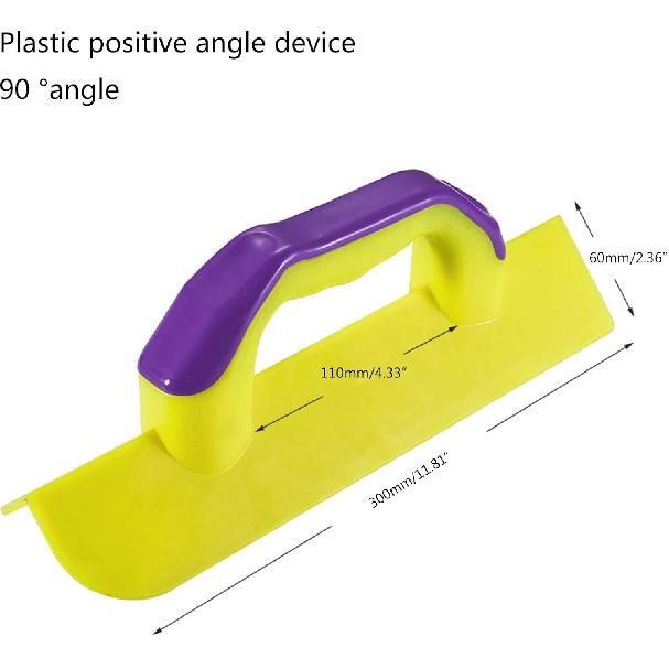 90Degree Corner Trowel Drywall Corner Shapings Tool Lightweight Plastic Corner Trowels for Efficient Concrete Finishing