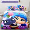 True and the Rainbow Kingdom 3pcs Bedding Set Duvet Cover Closure Includes 1 Duvet Cover & 2 Pillowcases for All Seasons Bedroom Home Dorm Decor