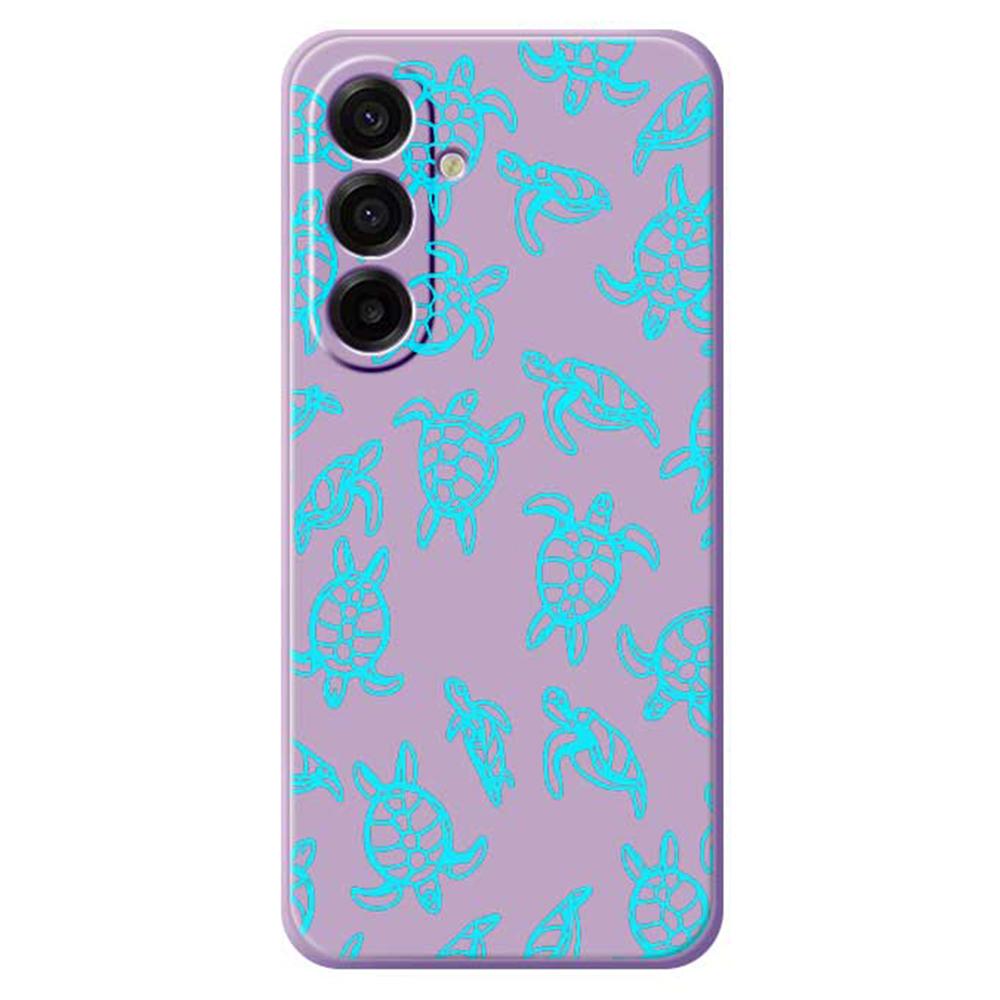 For Samsung Galaxy A17 5G Case Tortoise Pattern Printing Straight Edge TPU Phone Back Cover