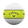 Callaway Chrome Tour 24 360 YLW Stripe Golf Balls, 4-Piece Construction, 360° Yellow Stripe and White