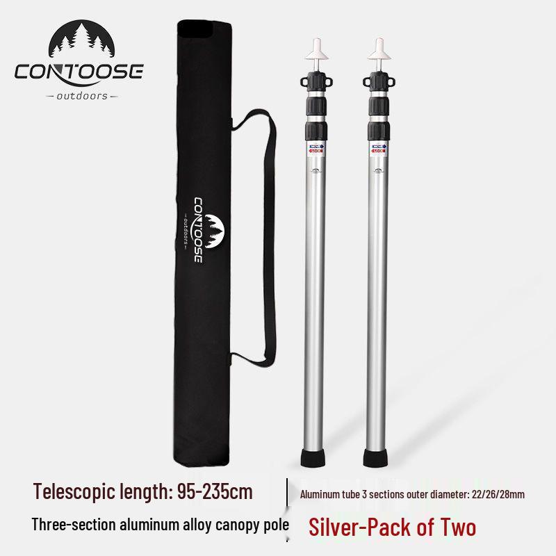 Teleskopická hliníková tyč pro markýzu/stan 2,4M – Lehká, odolná a rozšiřitelná