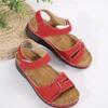 New 2025 Plus Size Casual Fishmouth Sandals Roman Style Sandals Women's Outer Wear Velcro Shoes