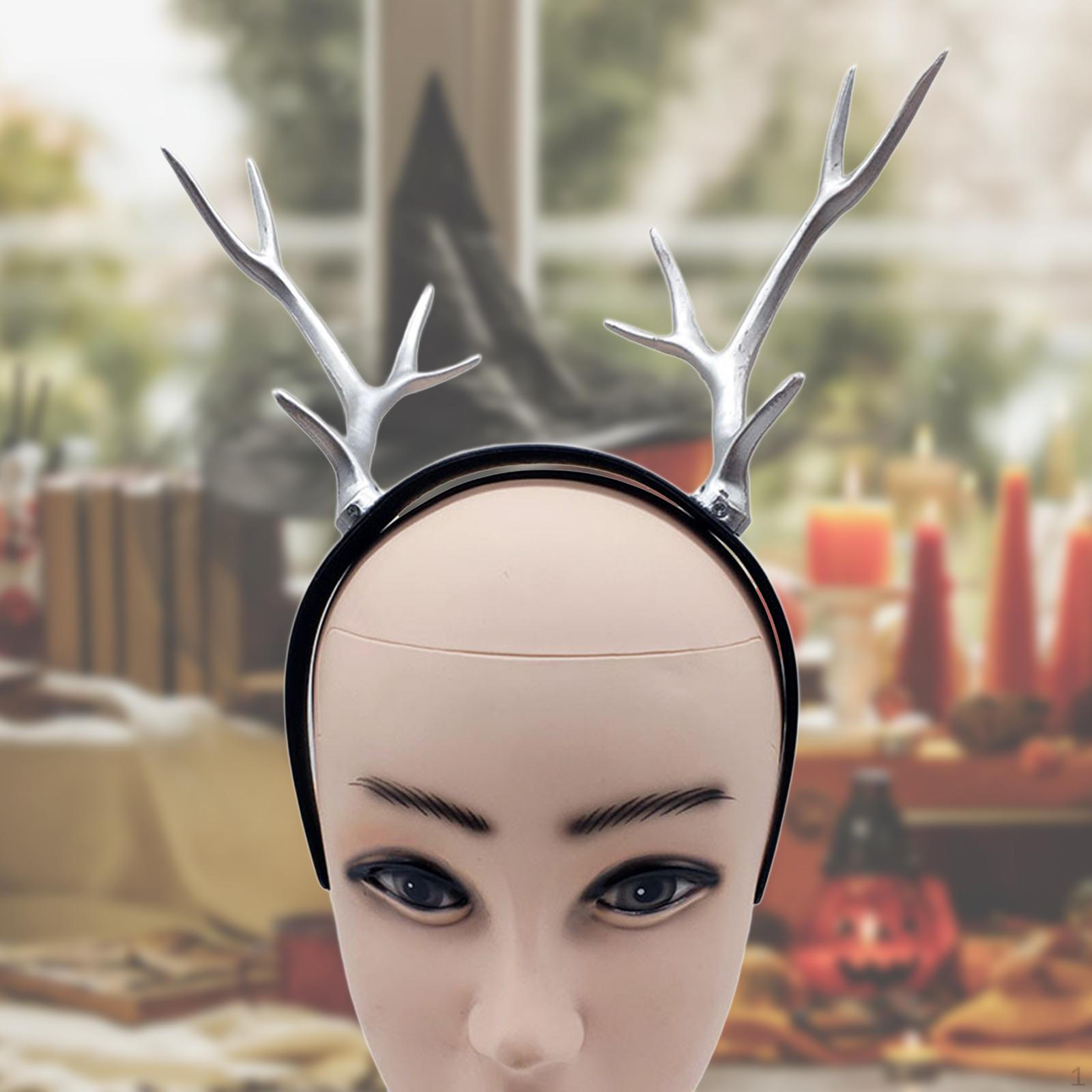 

Рождественская повязка на голову, головной убор, рождественские подарки, головной убор для женщин и девочек серебряный