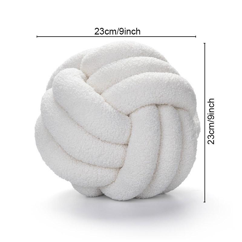 Handmade Knotted Spherical Cushion Pillow for Sofa and Bed