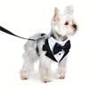 Soft Dog Tuxedo Kit Breathable Pet Vest Harness New Dog Shirt Suit  for Puppy Cats
