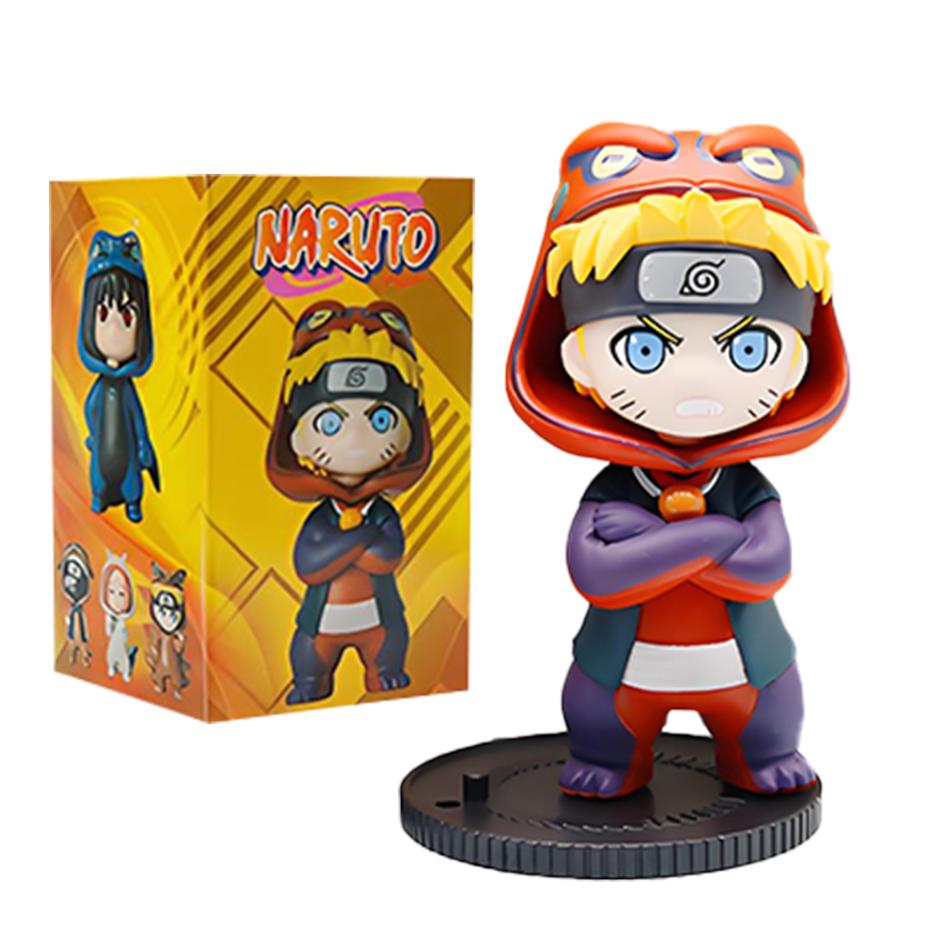 Anime 9pcs/set Naruto Figures Model Naruto Sasuke Kakashi 8cm Doll Costume Design PVCToys Dolls Kid Gift