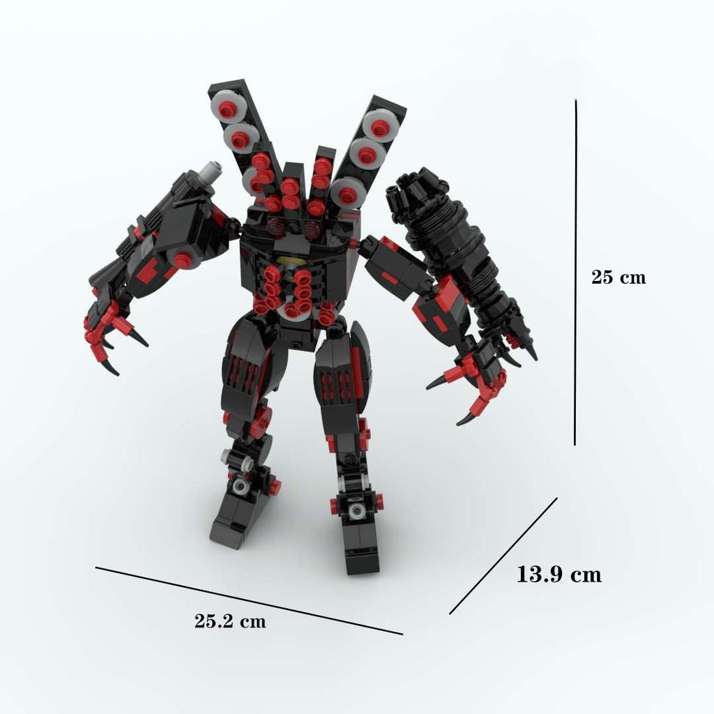 Hot New A Series of Skibidi Toilet Man Drill Male Titan Man Female TV Personality Building Blocks Set Toy for Kids New Year Gift