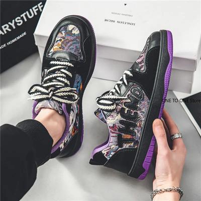 Fashion Luxury Men's Sneakers New Casual Running Shoes for Men Lace-up Platform Tenis Shoes Skateboard Shoes Outdoor Zapatillas Hombre