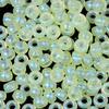 "100 Pcs Large Hole Transparent Frosted Barrel Beads - Colored Onion Powder Plastic Pony Beads for Dreadlocks and Wigs"