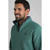 Weird Fish Mens Newark Grid Eco Friendly Quarter Zip Fleece Top