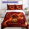 Galatasaray FC Printed 3PCS Bedding Set Breathable Duvet Cover with Pillowcases Decorative Bed Linen for Bedroom Home