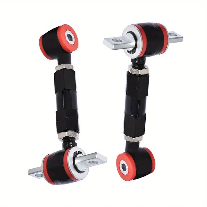 Black Adjustable Racing Rear Suspension Camber Control Arms Kit Replacement for Honda Civic Acura Integra 1990-2001