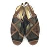 Balenciaga Back Strap Mesh Sandals Size 34.5 22.0-22.5cm Brown and Black Shoes Sandals Pumps(USED)