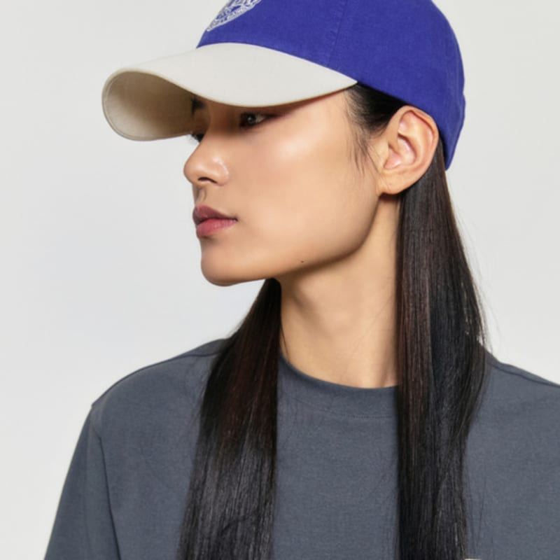 GOALSTUDIO COLOR BLOCK BALL CAP-BLUE