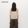 Edition Sleeveless Cross-Design Wool Sweater