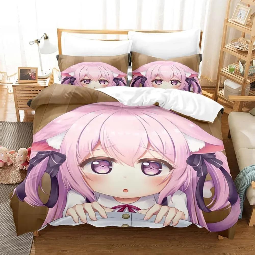 3D Print Anime - Azur Lane Bedding Set Single Twin Full Queen King Size Bed Set Adult Kid Bedroom Duvet Cover Sets Home Textiles