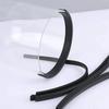 Rubber Edge Trim Black, U Channel PVC Plastic, Metal Sharp Edge Protector Fit For 0.09", Length 10 Feet (3.05 Meter)