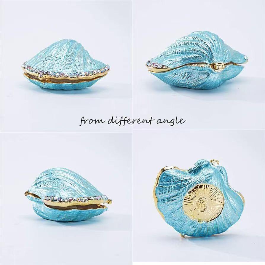 Shell Jewelry Box Proposal Ring Packaging Boxes Women's Ring Jewelry Storage Display Box Creative Handmade Wedding Gifts