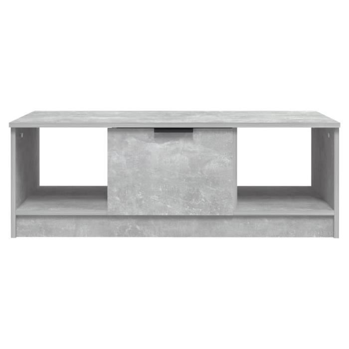 VidaXL Coffee Table Concrete Grey 102x50x36 Cm Engineered Wood 811353