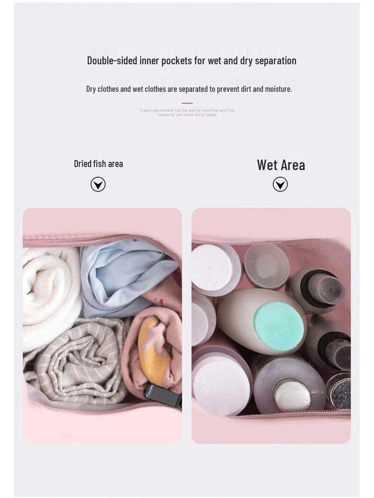 Rucsac Sport Unisex Impermeabil cu Bretele Duble de Umăr, Separare Uscat/Umed și Capacitate Mare pentru Activități de Înot sau Plajă