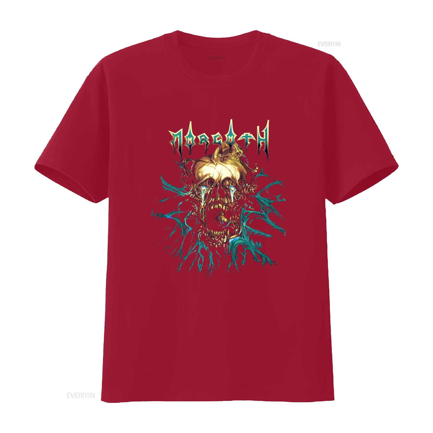 

Morgoth Tour Vintage Rare Death Black T shirt Gothic Skull Print vintage Washed designer clothes Top For Everyday Wear Casual S