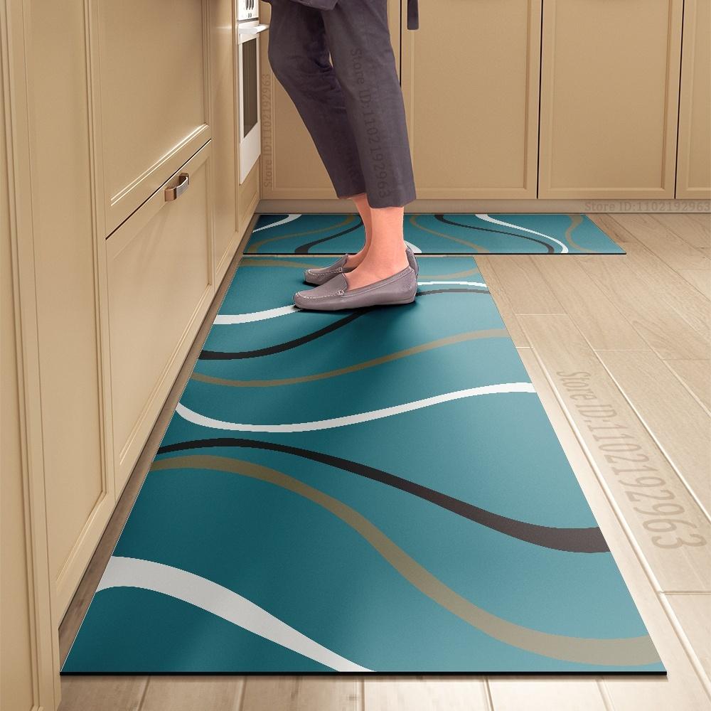 Kitchen Rug Durable Home Entrance Doormat High-end Kitchen Mats for Floor Waterproof House Hold Washable Non-slip Large Carpet