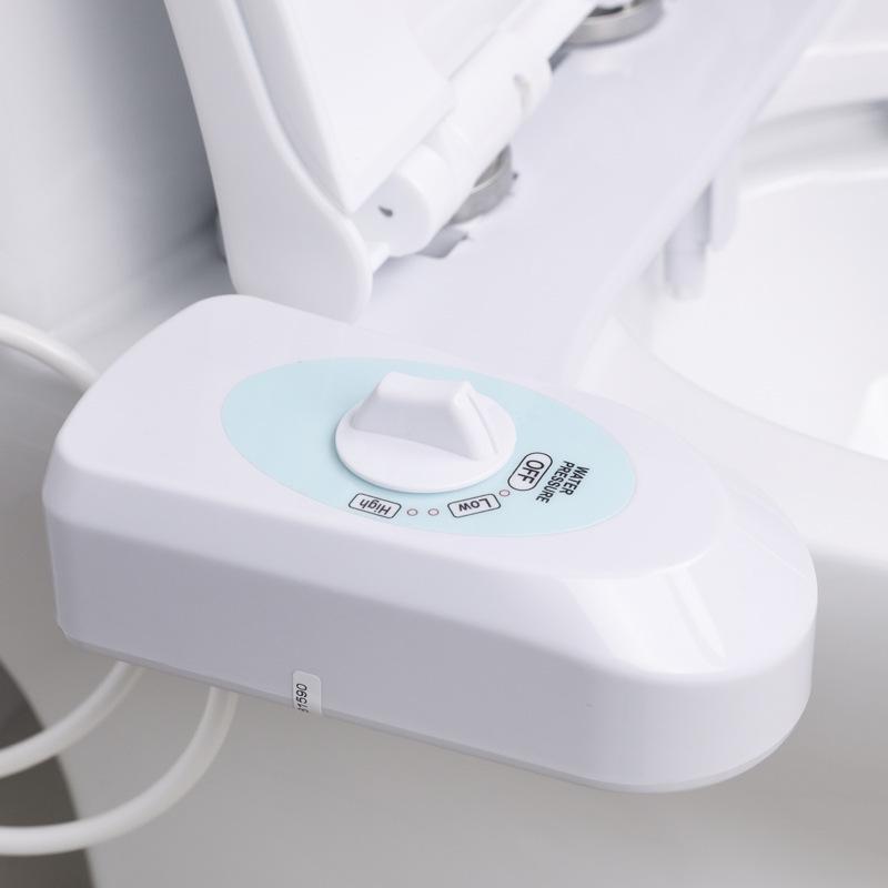 Non-electric Bidet Seat with Dual Spray for Feminine and Buttocks Hygiene