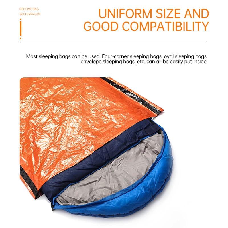 Outdoor Emergency Sleeping Bag Portable Emergency Blanket Thermal Insulation Bag Waterproof and Lightweight Survival Equipment